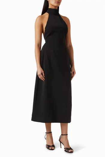 The Ultimate Muse Tie Neck Midi Dress