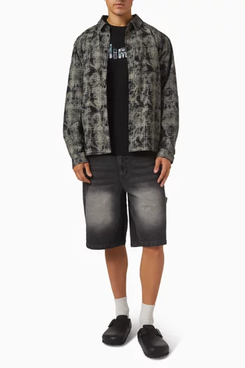 قميص فلانيل بنقشة مربعات قطن