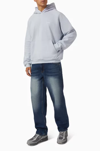 Cursive Small Logo Hoodie in Cotton-fleece