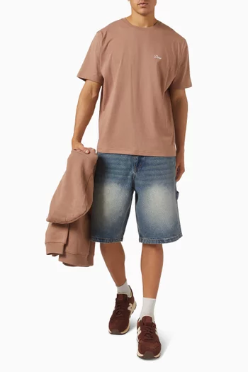 Cursive Small Logo T-shirt in Cotton