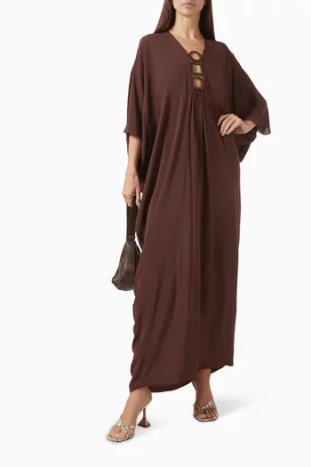 قفطان بحلي بأشكال هندسية فيسكوز