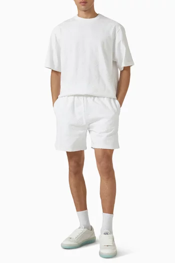 Applique Monogram Sweatshorts in Organic Cotton