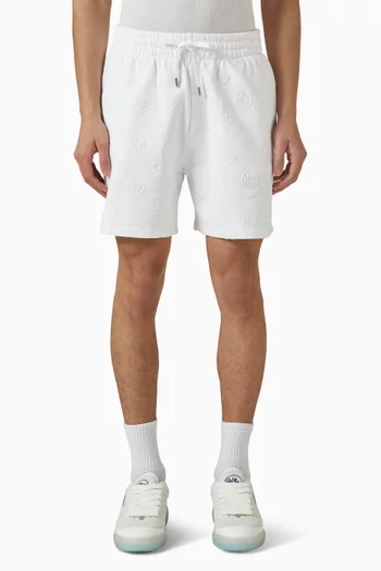 Applique Monogram Sweatshorts in Organic Cotton