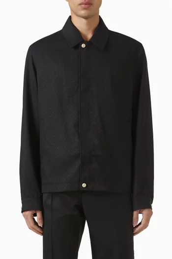 جاكيت رياضي بنقشة شعار الماركة