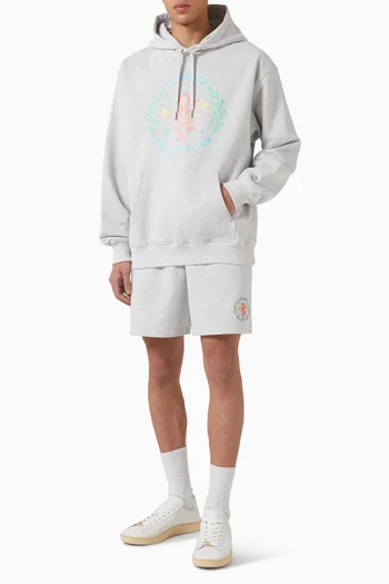 Dance Joy Printed Hoodie in Cotton