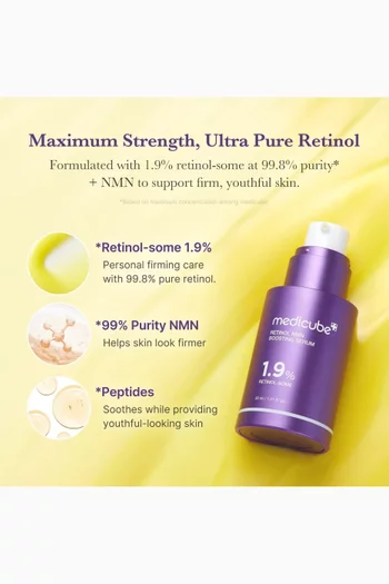 سيروم لتعزيز نضارة البشرة مع 1.9‏‏‏% ريتينول-سوم وتقنية النيكوتيناميد مونونيوكليوتيد، 30 ملل