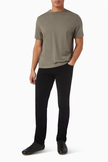 بنطال لوم بقصة ضيقة تويل ناعم