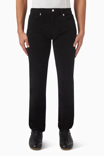 بنطال لوم بقصة ضيقة تويل ناعم