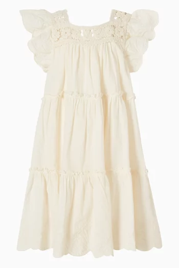 فستان واسع قطن