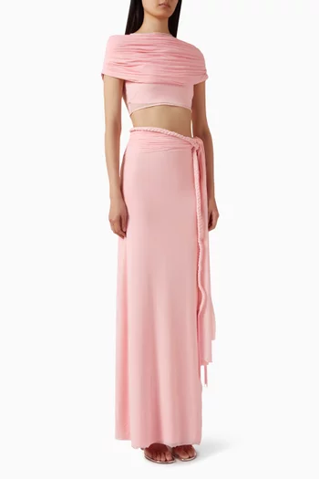 طقم بلوزة وتنورة اليسا ليكرا مالاي