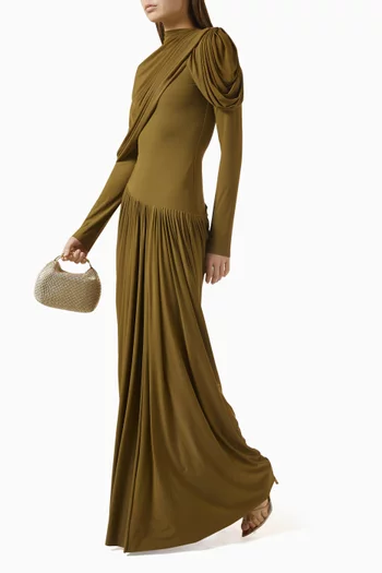 Paulina Gown in Malai Lycra & Net