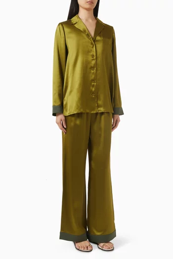 طقم بيجاما إيلا حرير