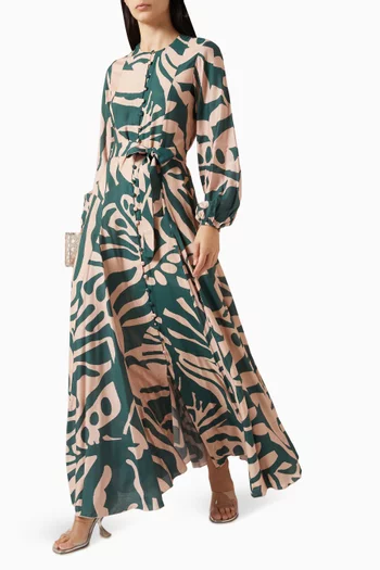 Floral-print Maxi Dress