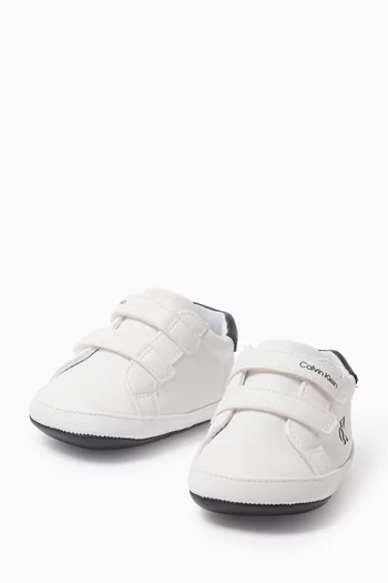 Kiki Velcro Sneakers in Faux Leather