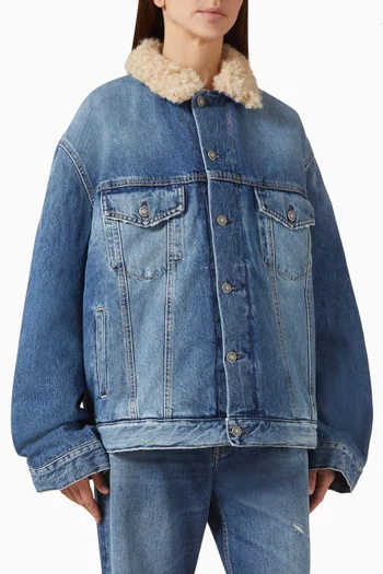 Padded Robert Jacket in Denim