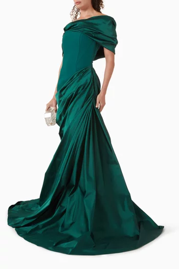 فستان سهرة ايريس بتصميم مشد