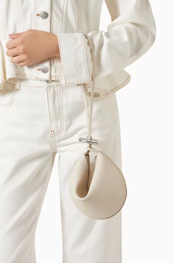 Small Le Roseau Clutch Bag in Leather