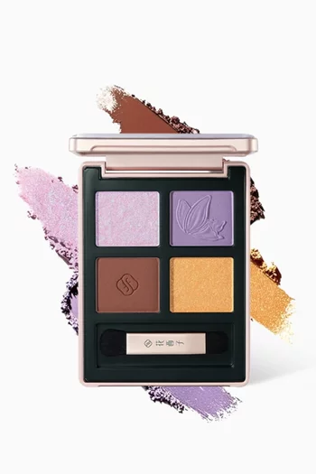 01 Iris Twilight Butterfly Glitter Quad Eyeshadow Palette, 3.3g
