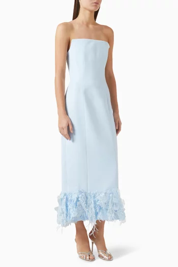 فستان ماربر متوسط الطول كريب