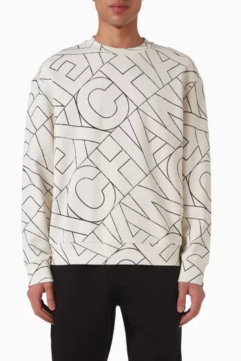Diagonal Logo Sweatshirt