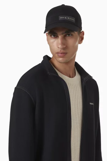 Logo Patch Cap in Cotton Twill