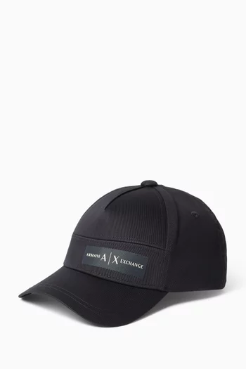 Logo Patch Cap in Cotton Twill