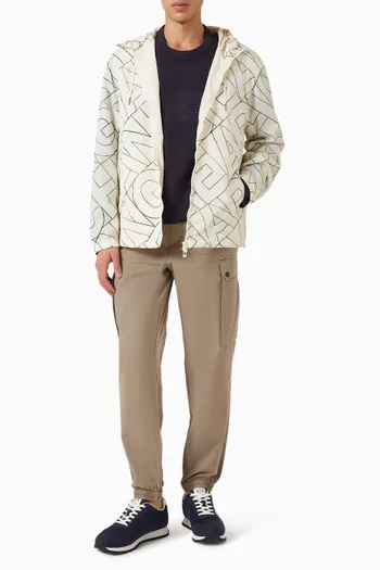 Logo Zip Hooded Jacket