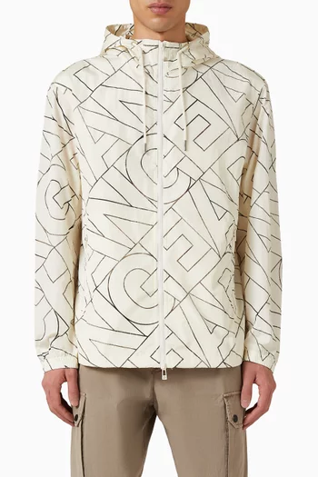 Logo Zip Hooded Jacket