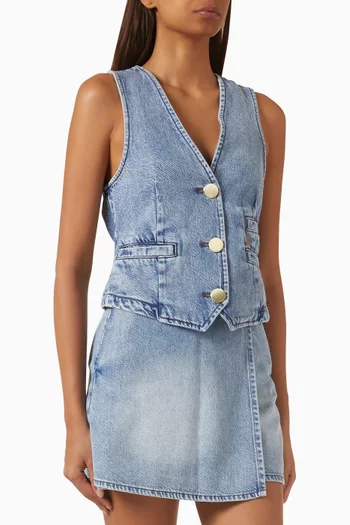 Clubhouse Waistcoat in Denim