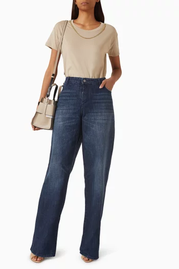 تي شيرت مزين بسلسلة