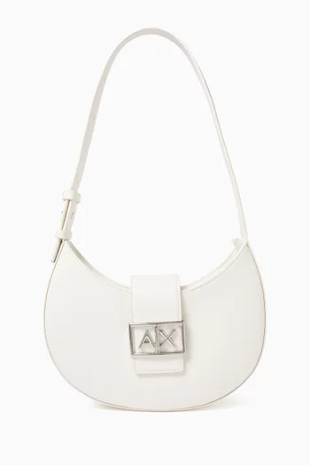 حقيبة كتف صغيرة بشعار الماركة