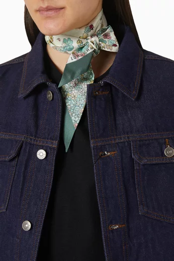 Collier de Fleurs Bandeau in Silk-twill