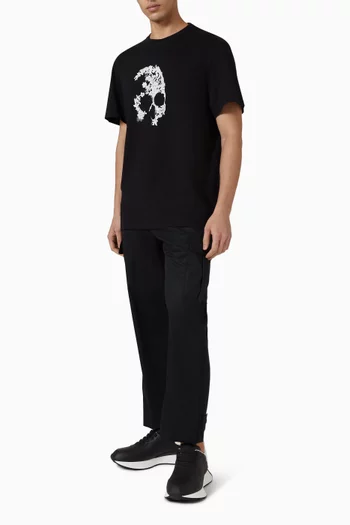 Lace Skull T-shirt in Cotton