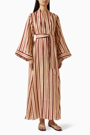 قفطان رافاييلا بحزام كتان