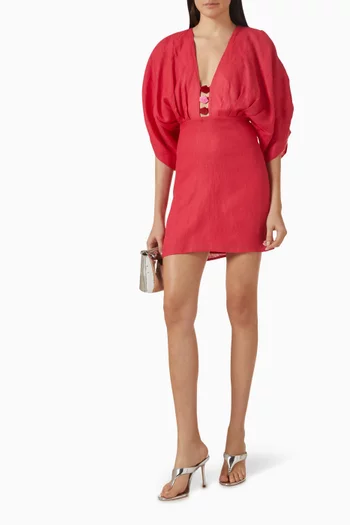 Abella Mini Dress in Linen