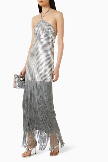 Sara Fringe-hem Dress