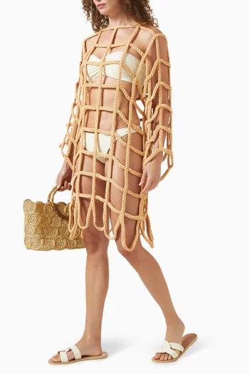 فستان سيمون قصير قطن