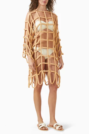 فستان سيمون قصير قطن