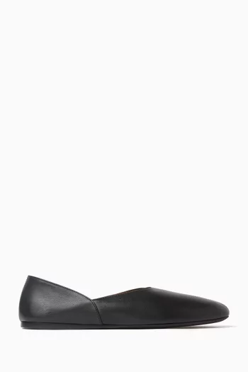 Jane Ballet Flats in Smooth Leather