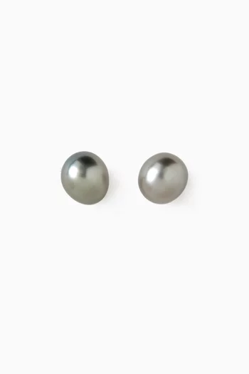 Pearl Stud Earrings in 18kt Yellow Gold
