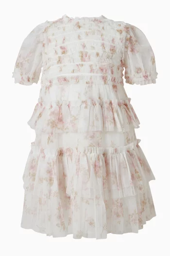 فستان بنقشة زهور ماغنوليا