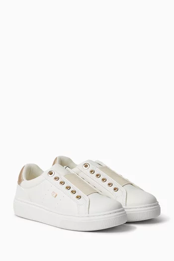 Elasticated Logo Sneakers