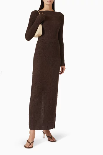 بلوزة ميليسا منسوجة من مزيج قطن