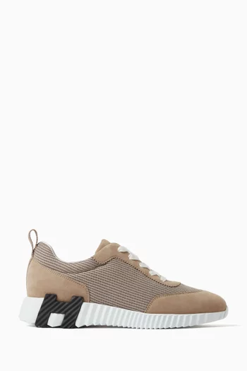 Unused Bouncing Sneakers in Knit & Suede, EU 38.5