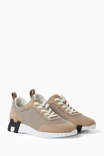 Unused Bouncing Sneakers in Knit & Suede, EU 38.5