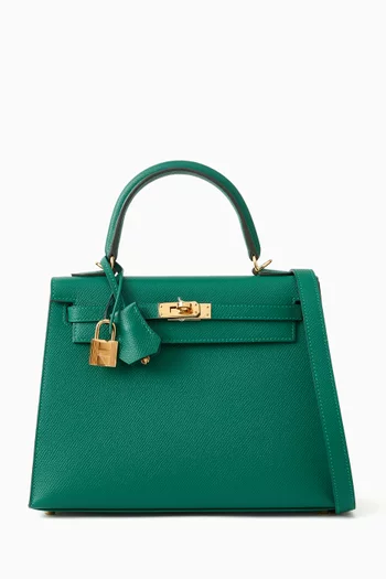 حقيبة كيلي 25 بيد علوية جلد ايبسوم