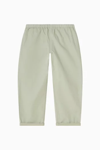 بنطال رياضي بقصة ساق مستقيمة قطن