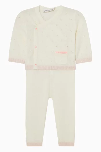 طقم لورينا بأزرار قطن 