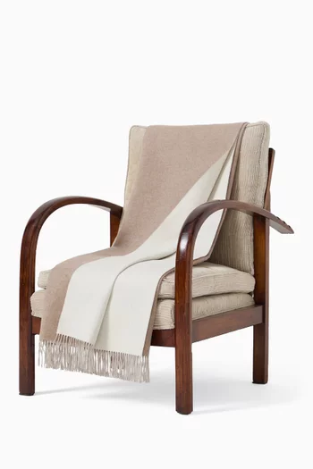 Double Cloth Throw in Cashmere