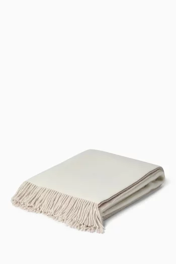 Double Cloth Throw in Cashmere